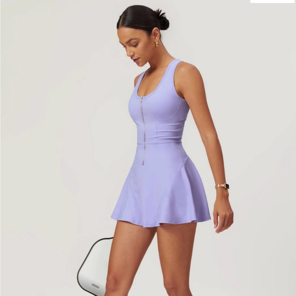 Lilac Sleeveless golf/tennis dress with built in shorts